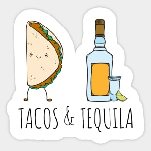 Tacos & Tequila Lover Sticker